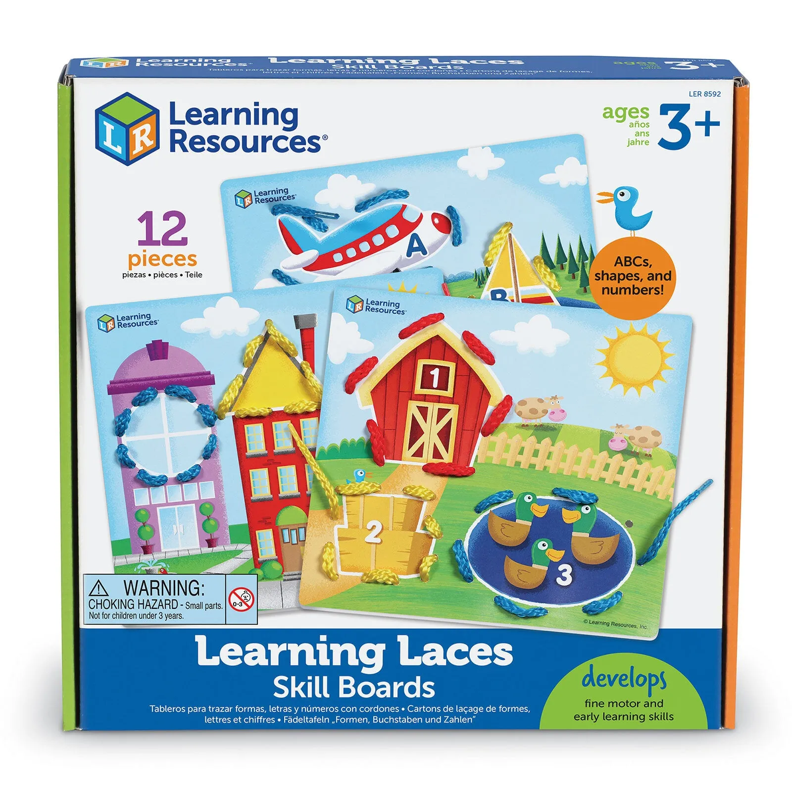 Learning Resources Learning Lace Skill Boards 12 pcs - Image 4