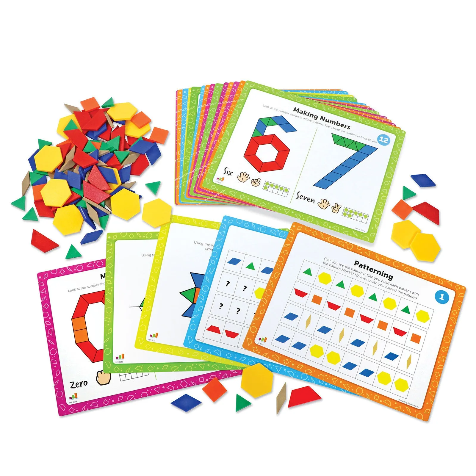 Learning Resources Pattern Block Math Activity Set - Image 2
