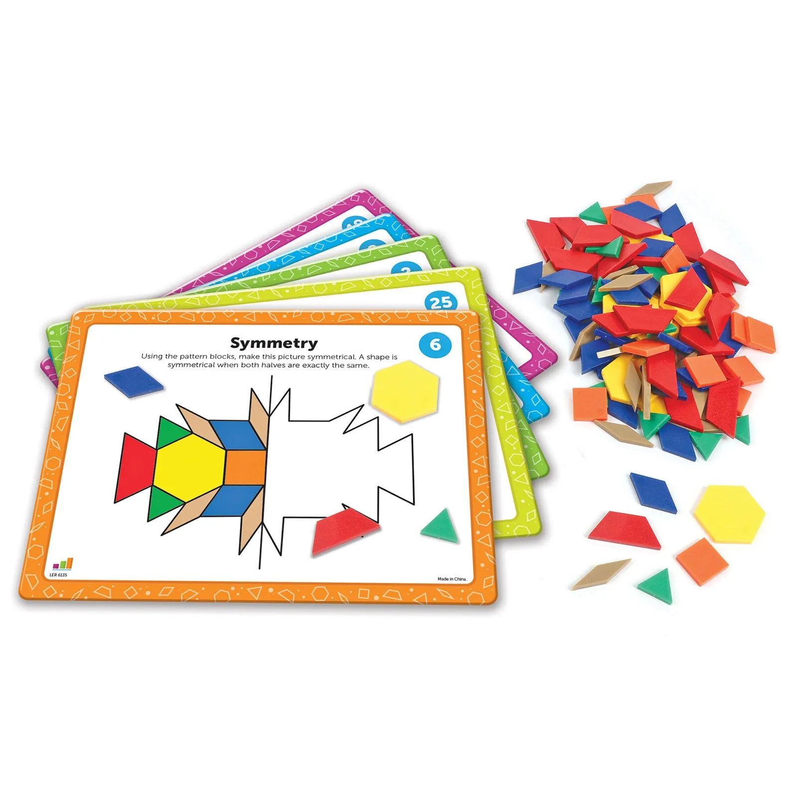 Learning Resources Pattern Block Math Activity Set - Image 3