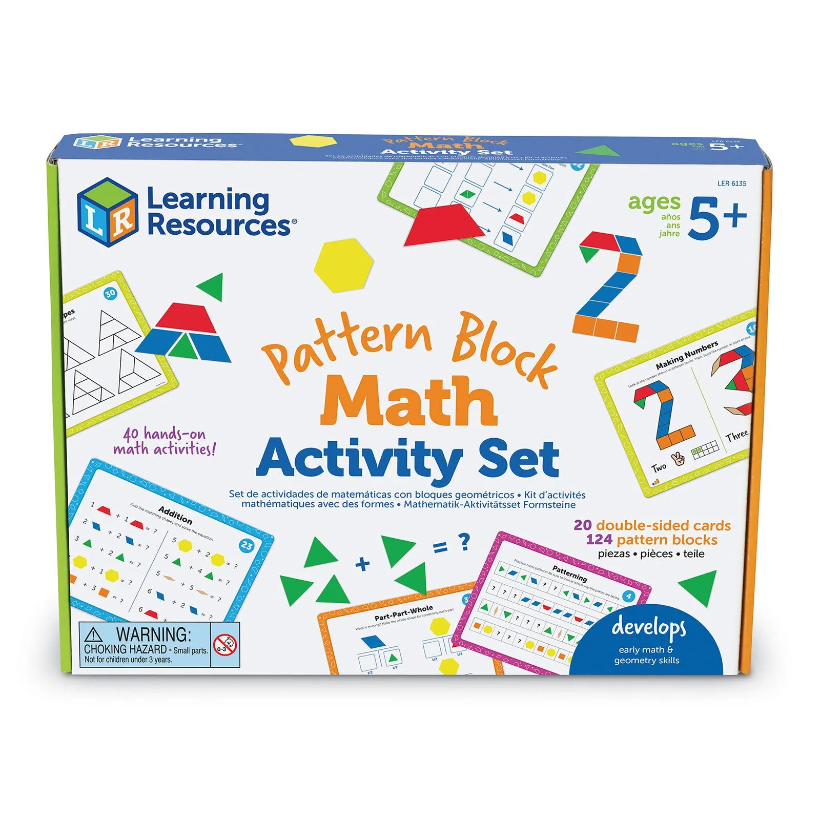 Learning Resources Pattern Block Math Activity Set - Image 4
