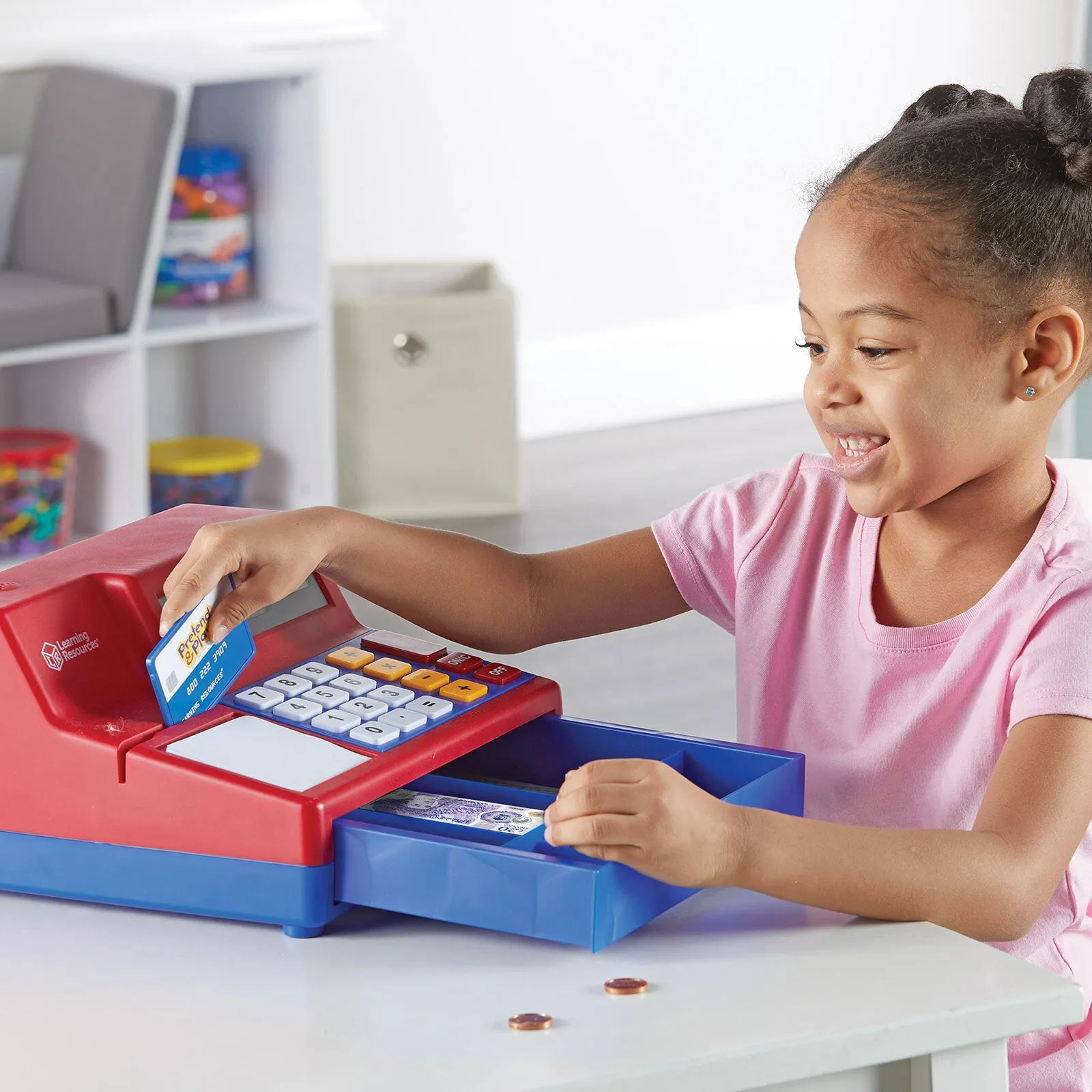 Learning Resources Pretend & Play Calculator Cash Register - Image 5