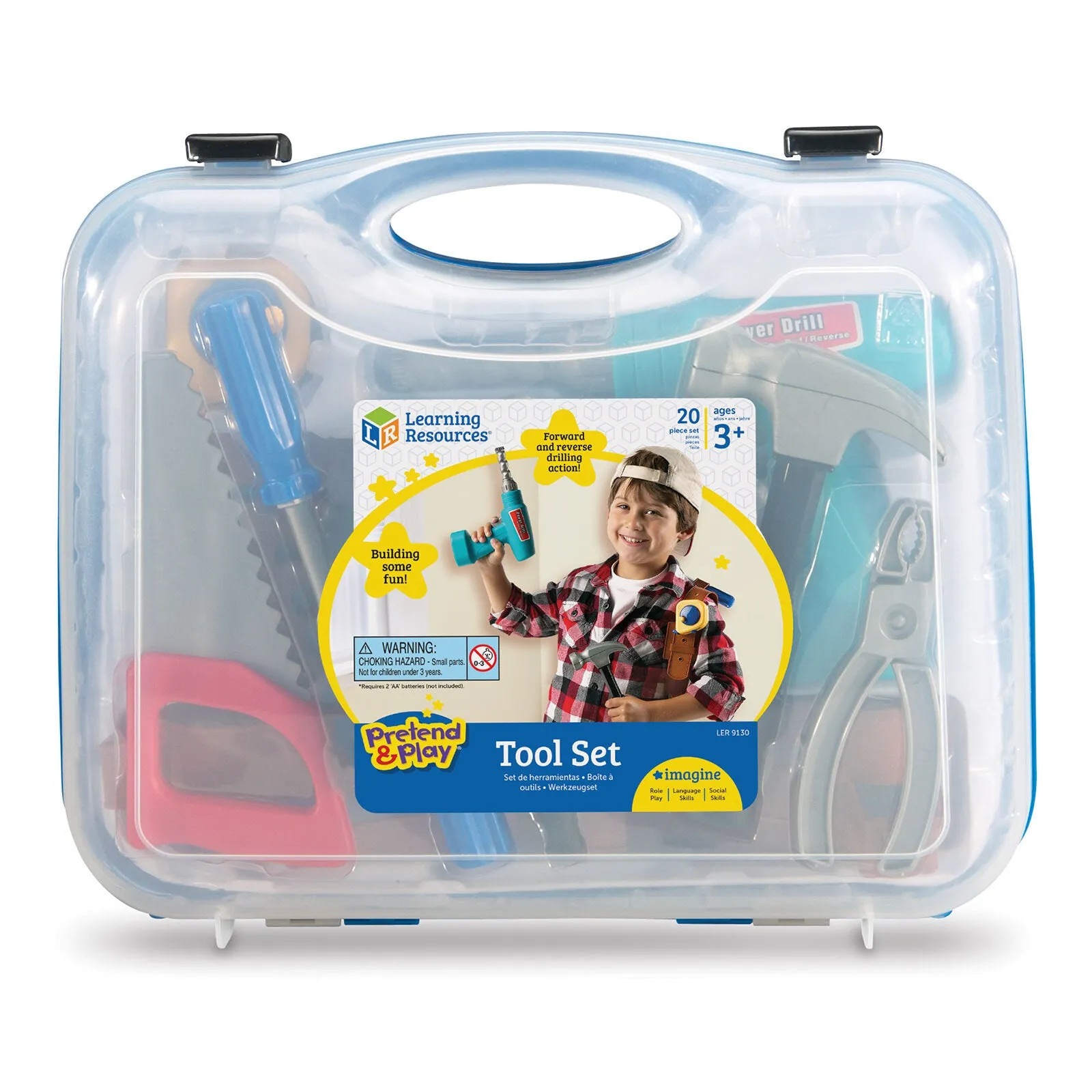 Learning Resources Pretend & Play Work Belt Tool Set - Image 7