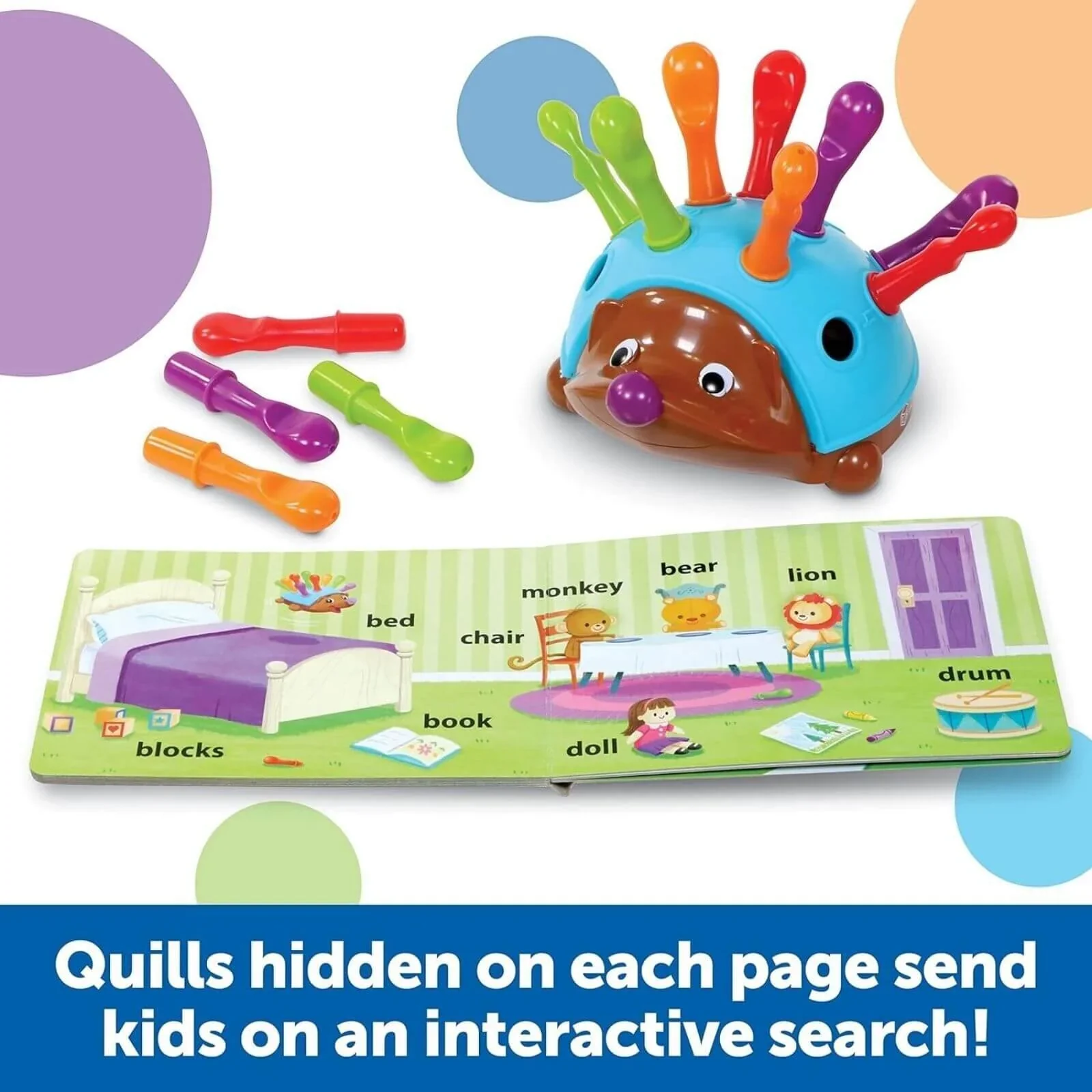 Learning Resources Spike the Fine Motor Hedgehog First Word - Image 2