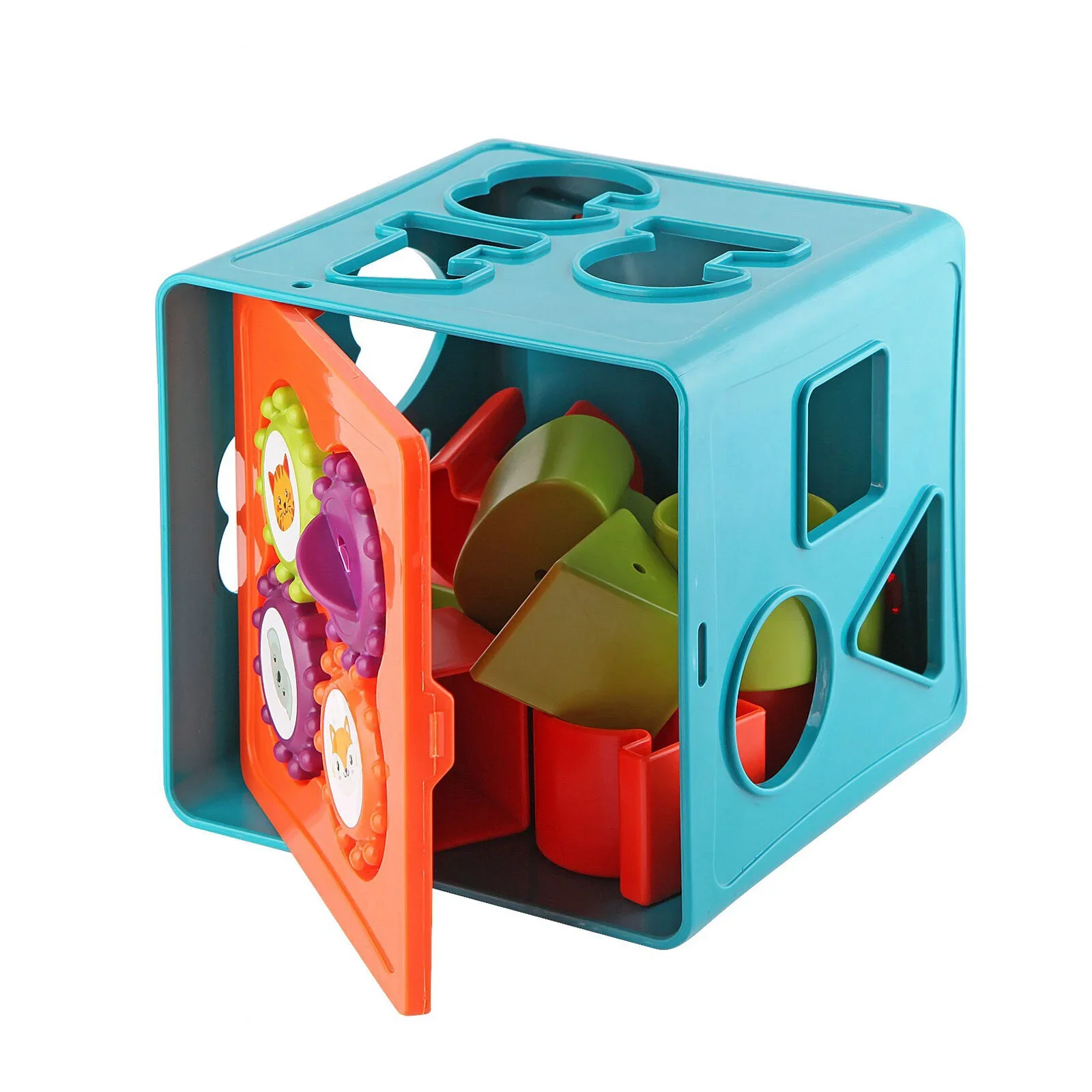 Let's Be Child Educational Shape Sorter & Activity Cube - Image 4