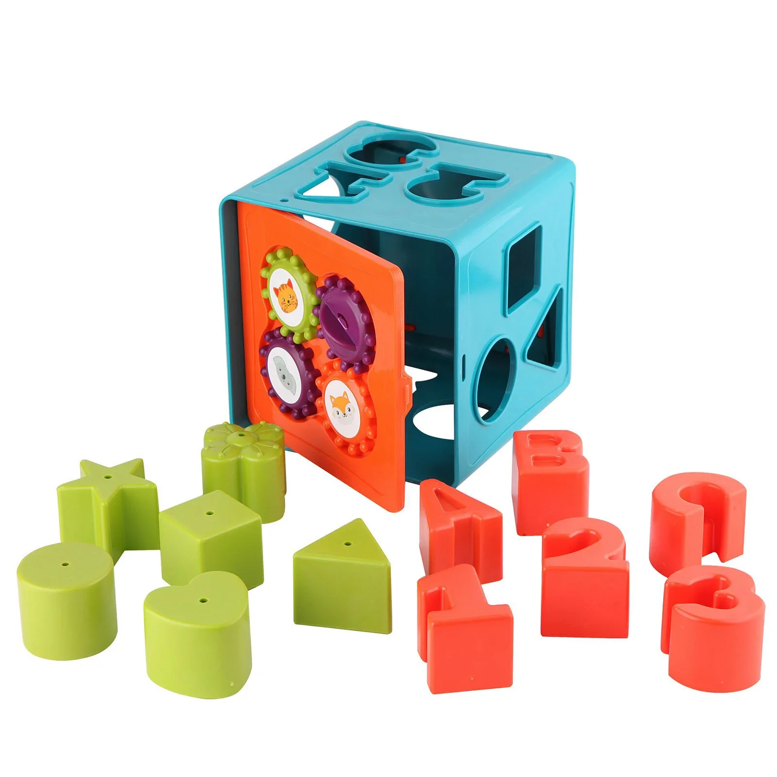 Let's Be Child Educational Shape Sorter & Activity Cube - Image 5