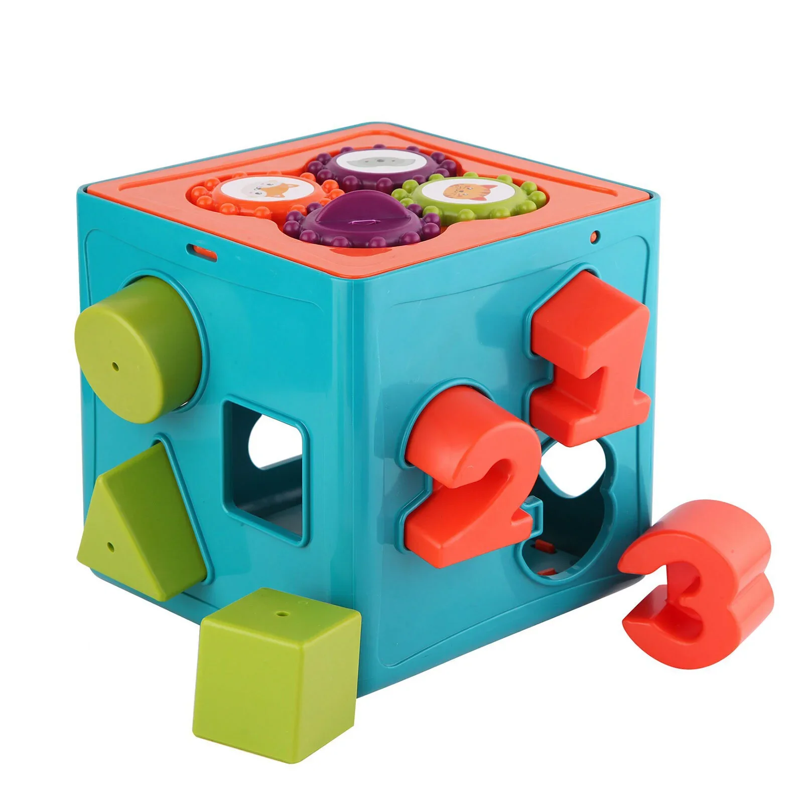Let's Be Child Educational Shape Sorter & Activity Cube - Image 6