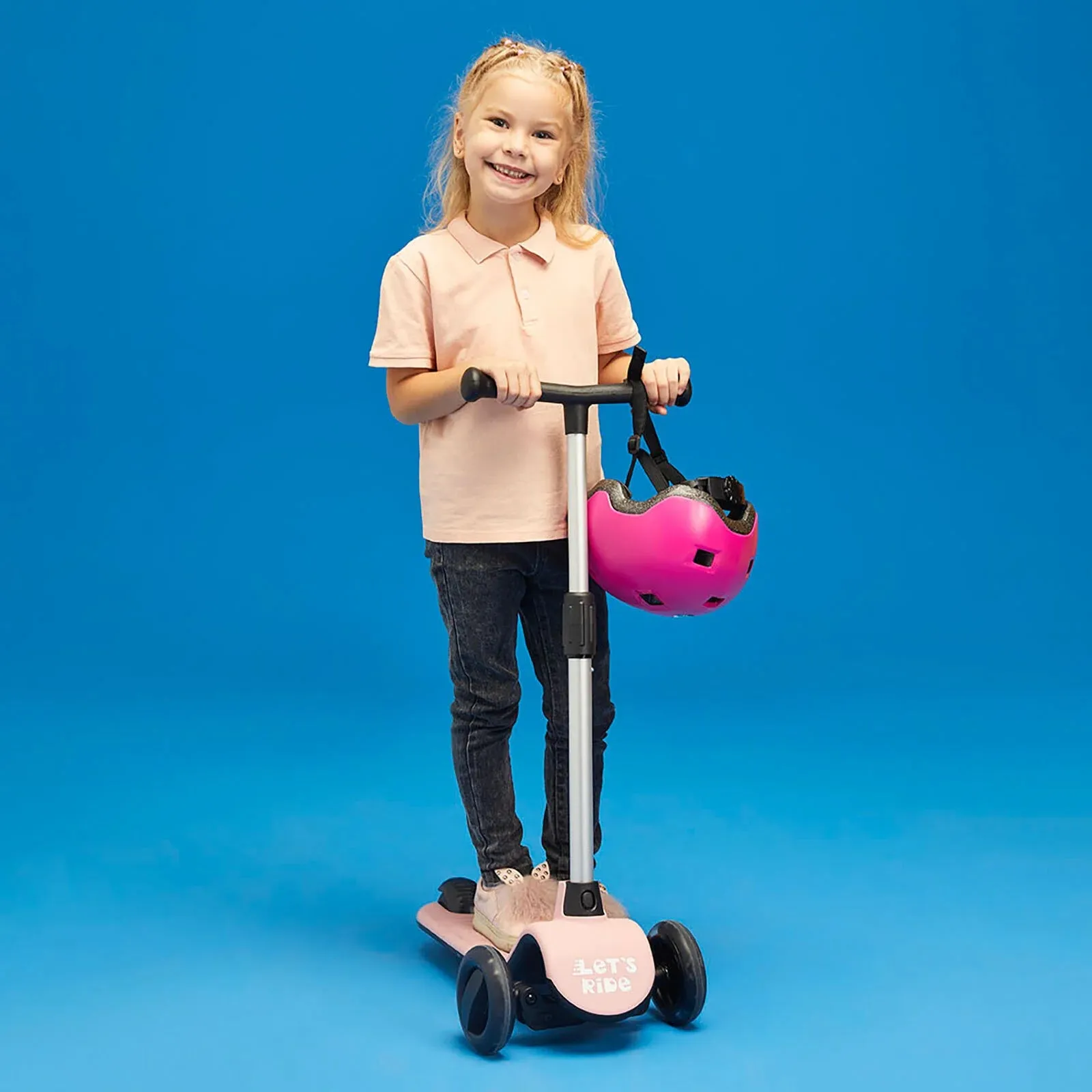 Let's Be Child Let's Ride 3 Wheels Scooter - Pink - Image 8