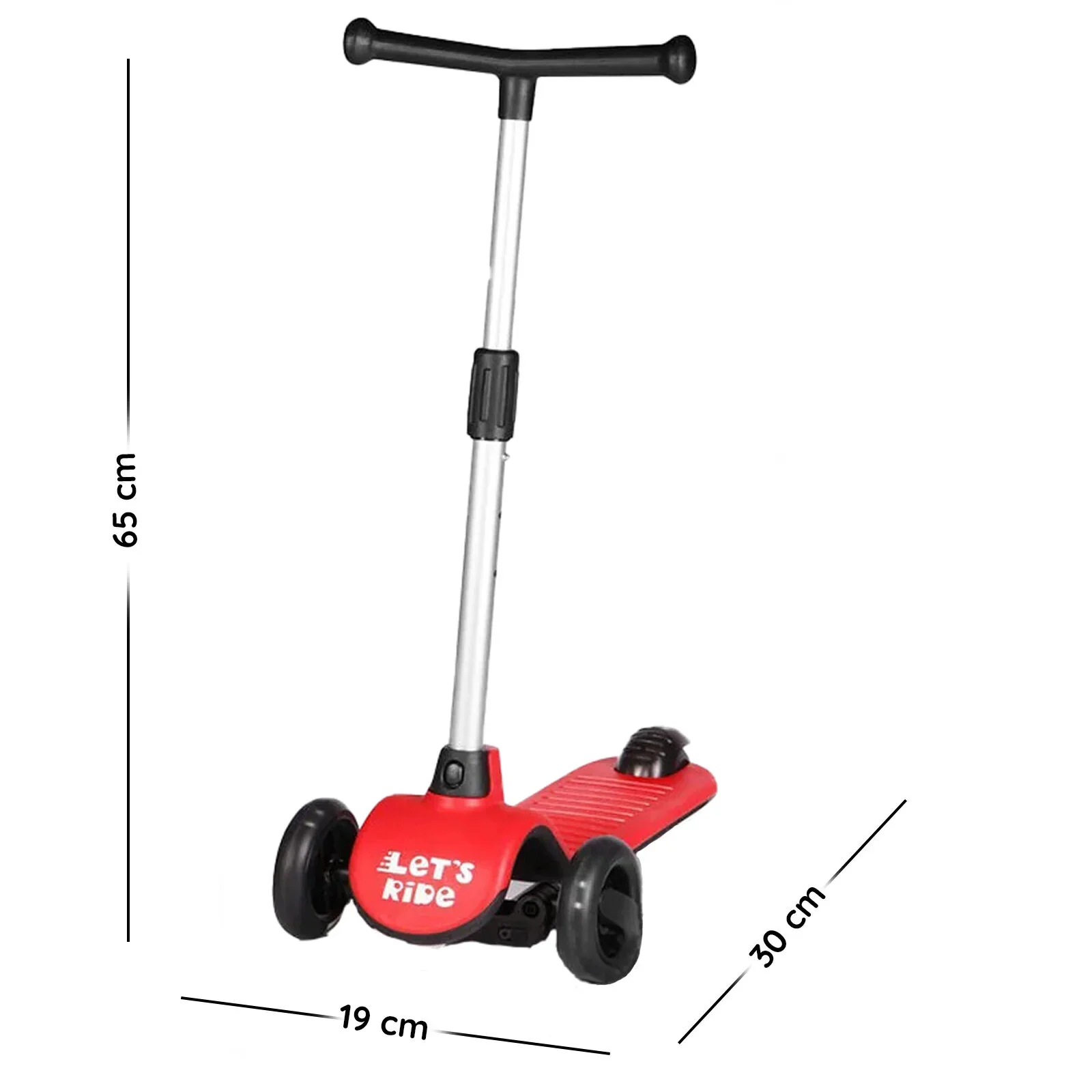 Let's Be Child Let's Ride 3 Wheels Scooter - Red - Image 3