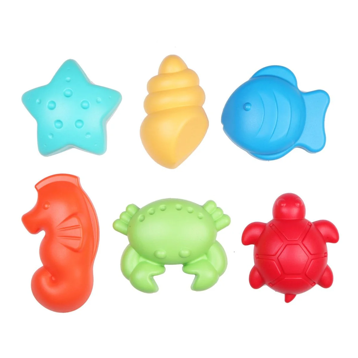 Let's Be Child Sand Mold Sea Animals 6 pcs Assorted - Image 2