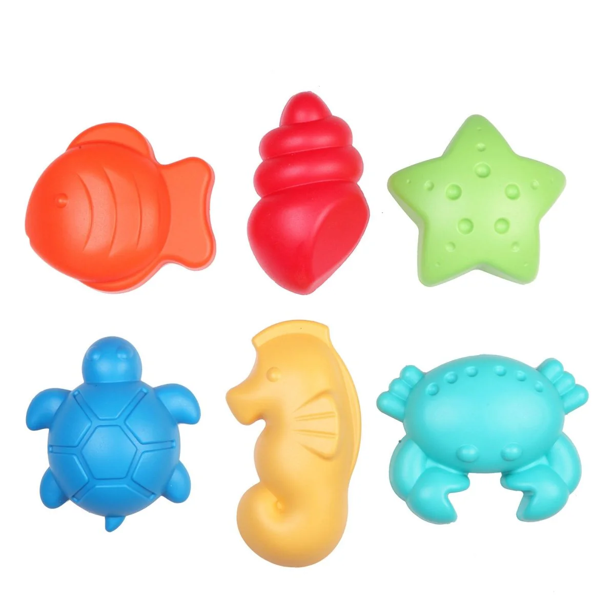 Let's Be Child Sand Mold Sea Animals 6 pcs Assorted - Image 3