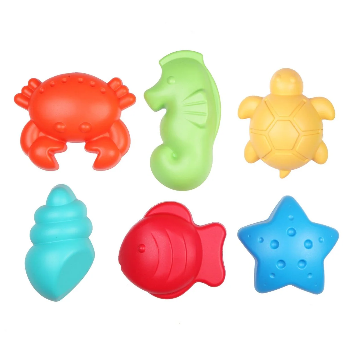Let's Be Child Sand Mold Sea Animals 6 pcs Assorted - Image 4