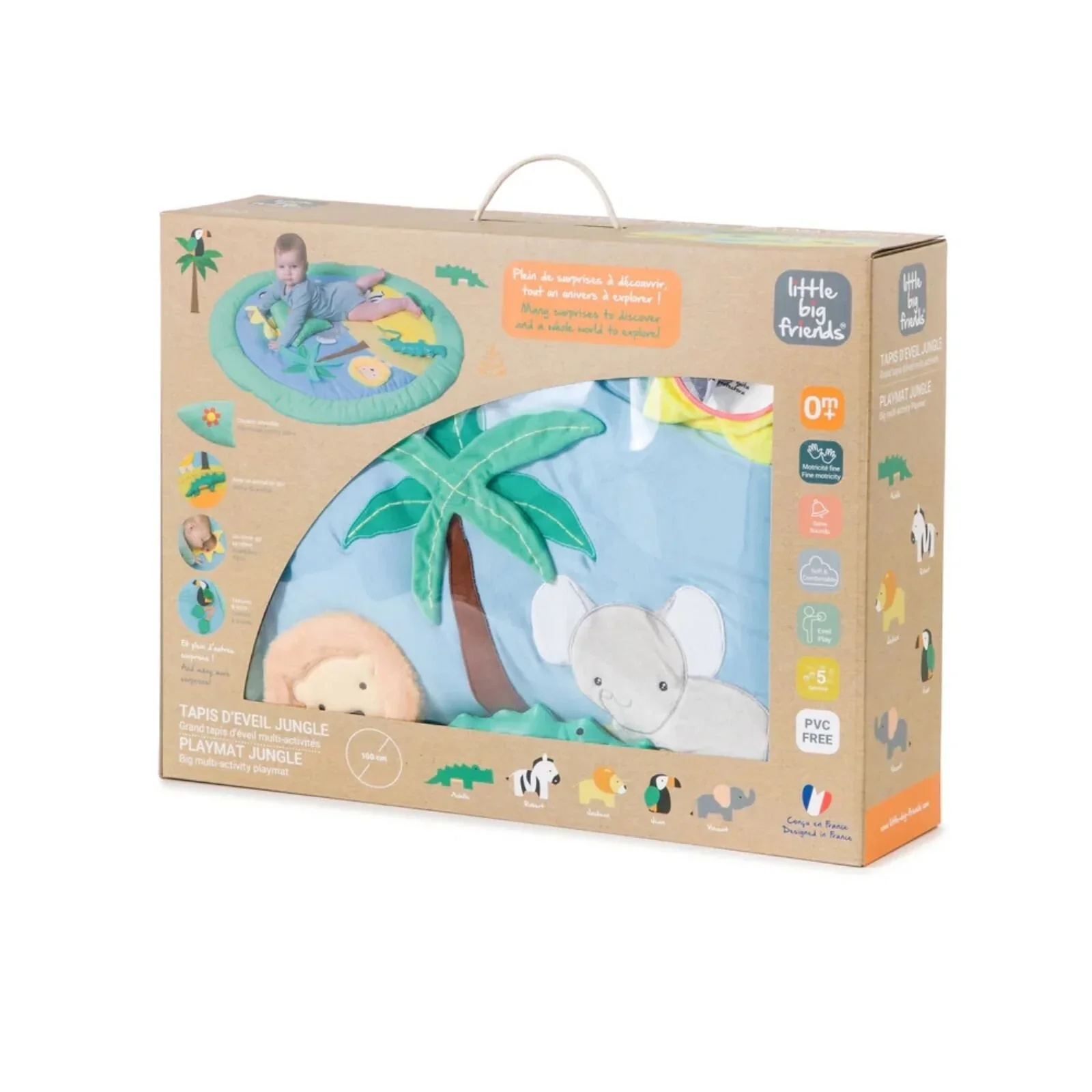 Little Big Friends Activity Playmat - Jungle - Image 4