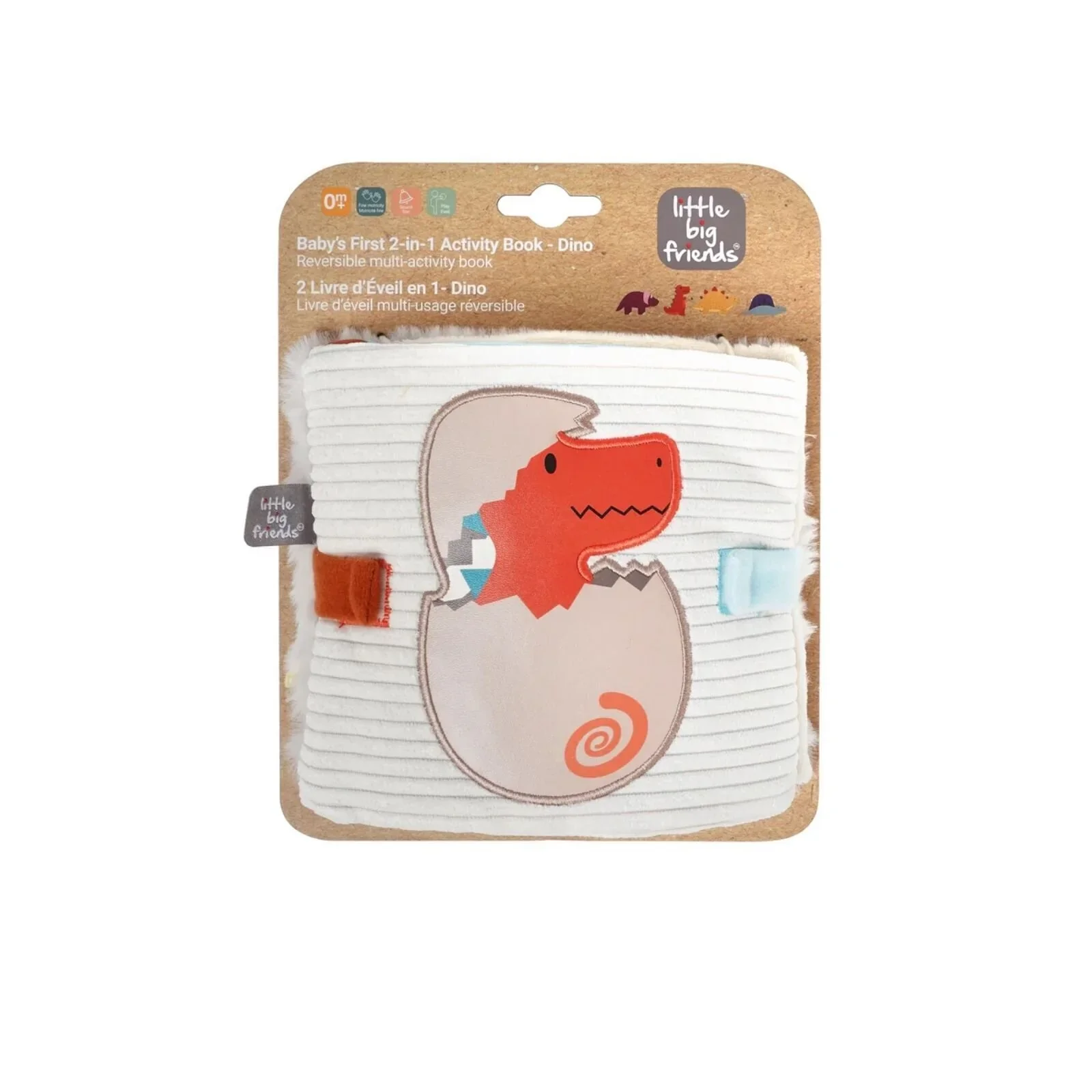 Little Big Friends Soft Activity Book 2-in-1 - Dino - Image 5