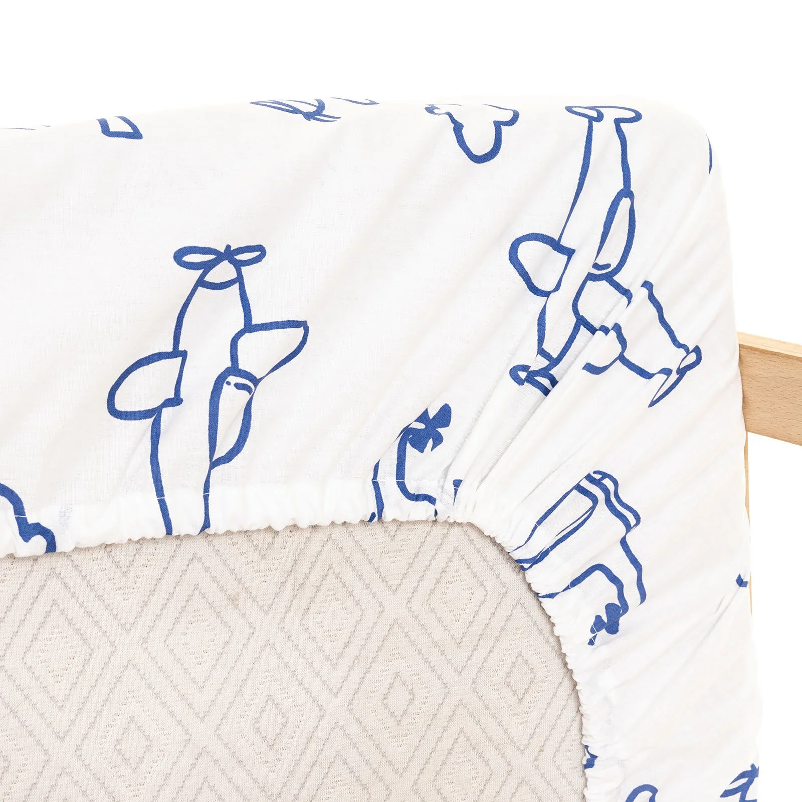 Little Dreams Baby Boy Crib Sheet - Blue - Image 5
