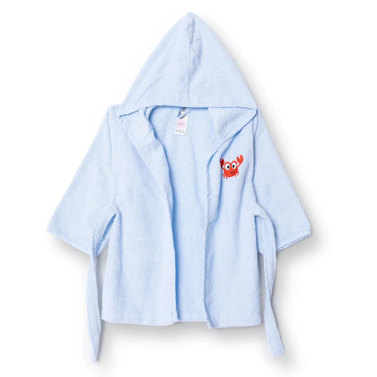 Little Dreams Boy Baby Bathrobe - Blue - Image 3