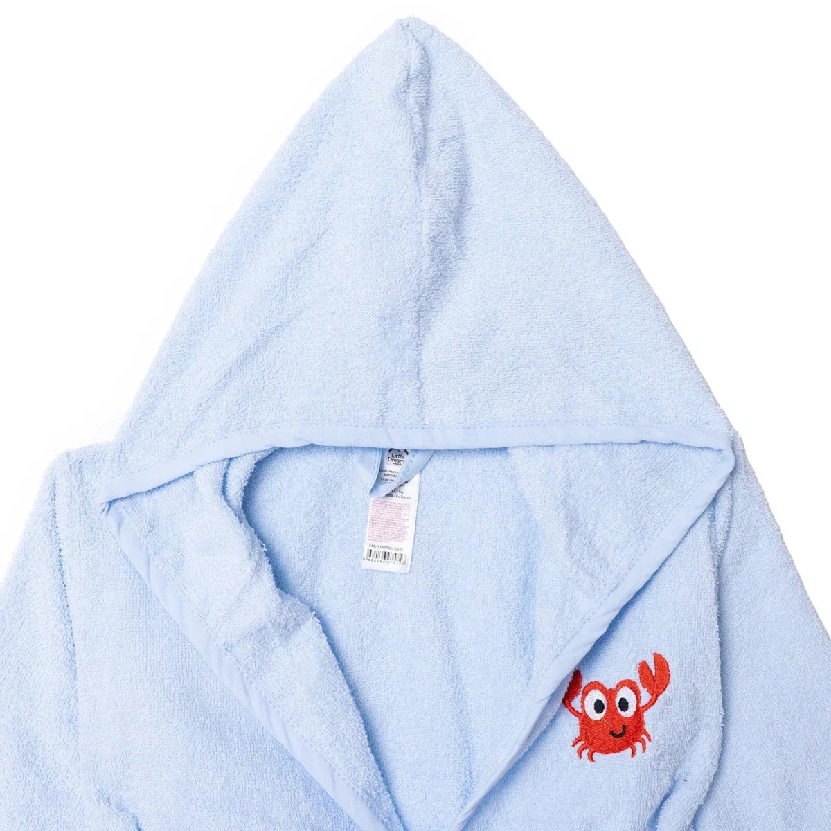 Little Dreams Boy Baby Bathrobe - Blue - Image 4