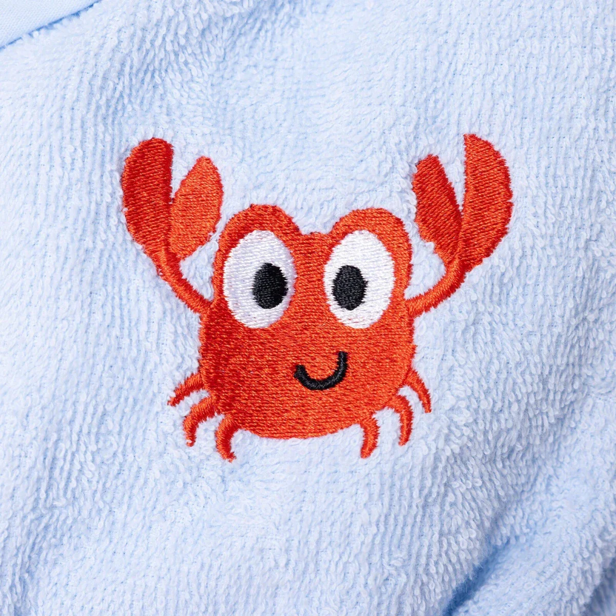 Little Dreams Boy Baby Bathrobe - Blue - Image 6