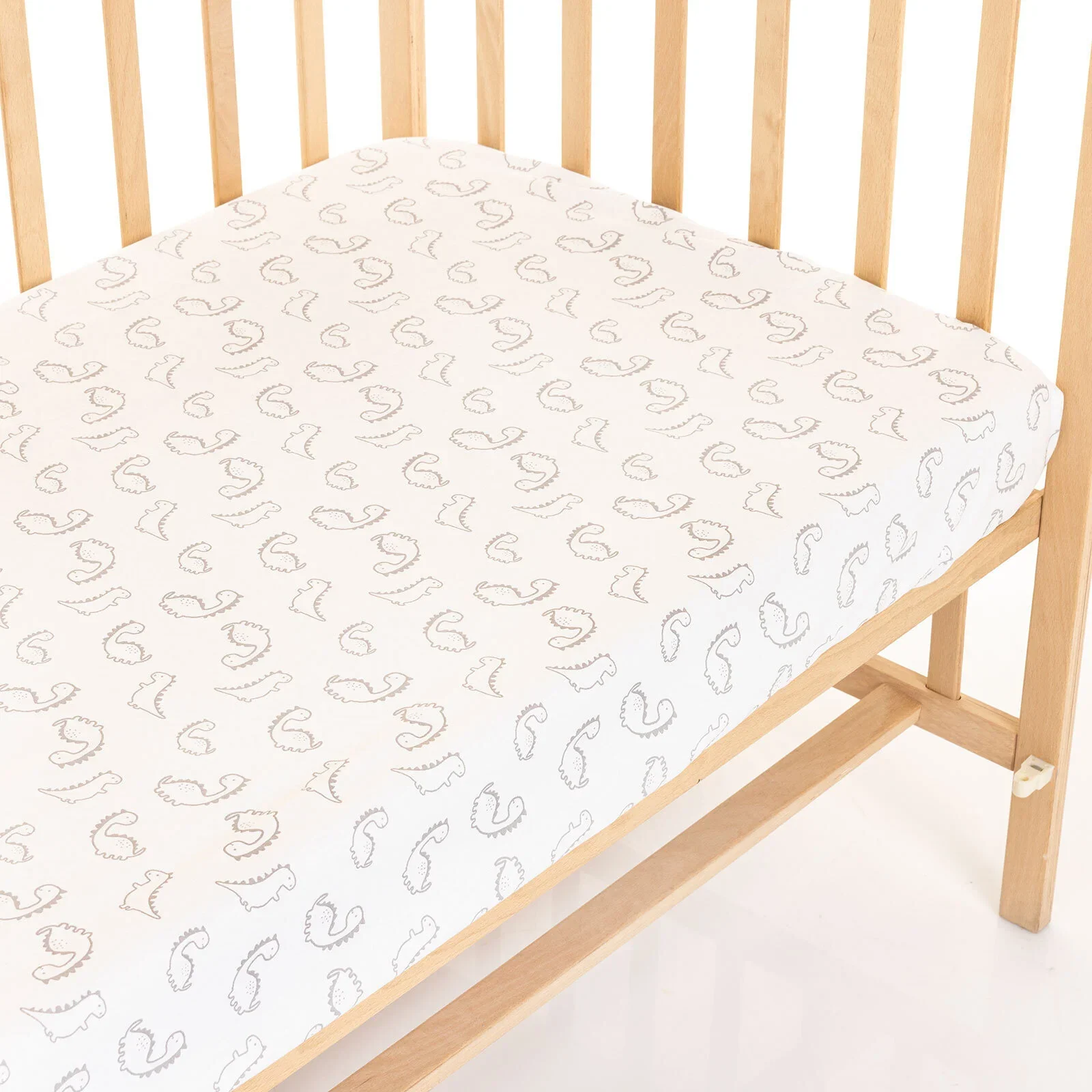 Little Dreams Boy Baby Crib Sheet - Grey - Image 3