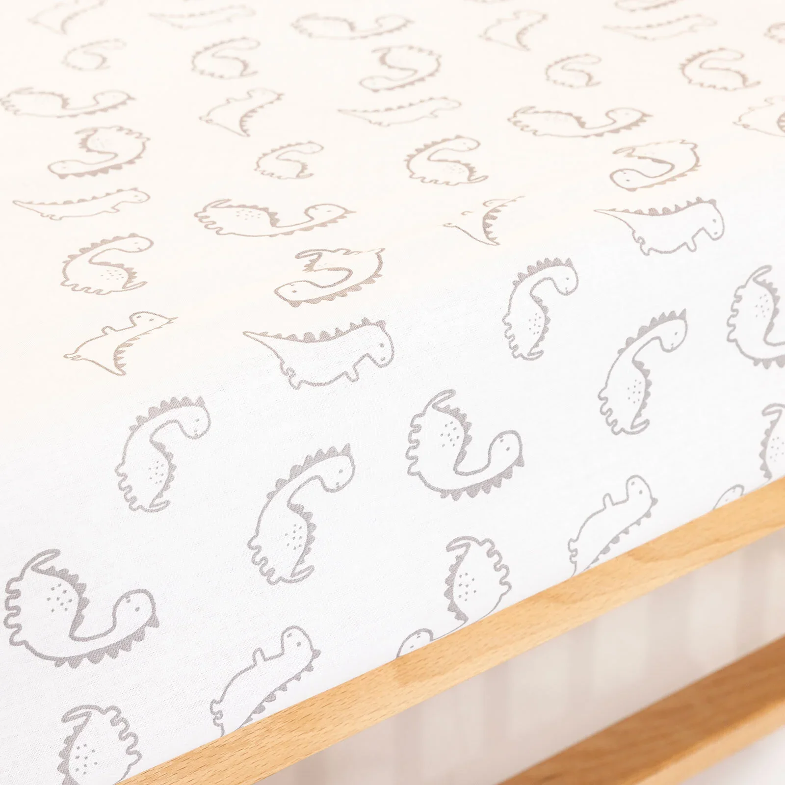 Little Dreams Boy Baby Crib Sheet - Grey - Image 4