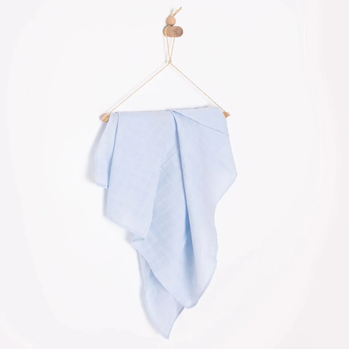 Little Dreams Boy Muslin Blanket - Blue - Image 5