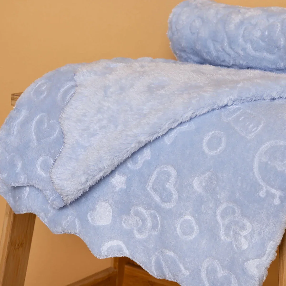 Little Dreams Boys Blanket - Blue - Image 4