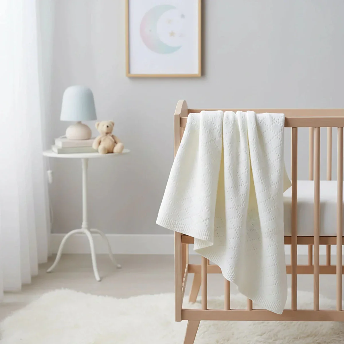 Little Dreams Boys Blanket - Ecru - Image 2
