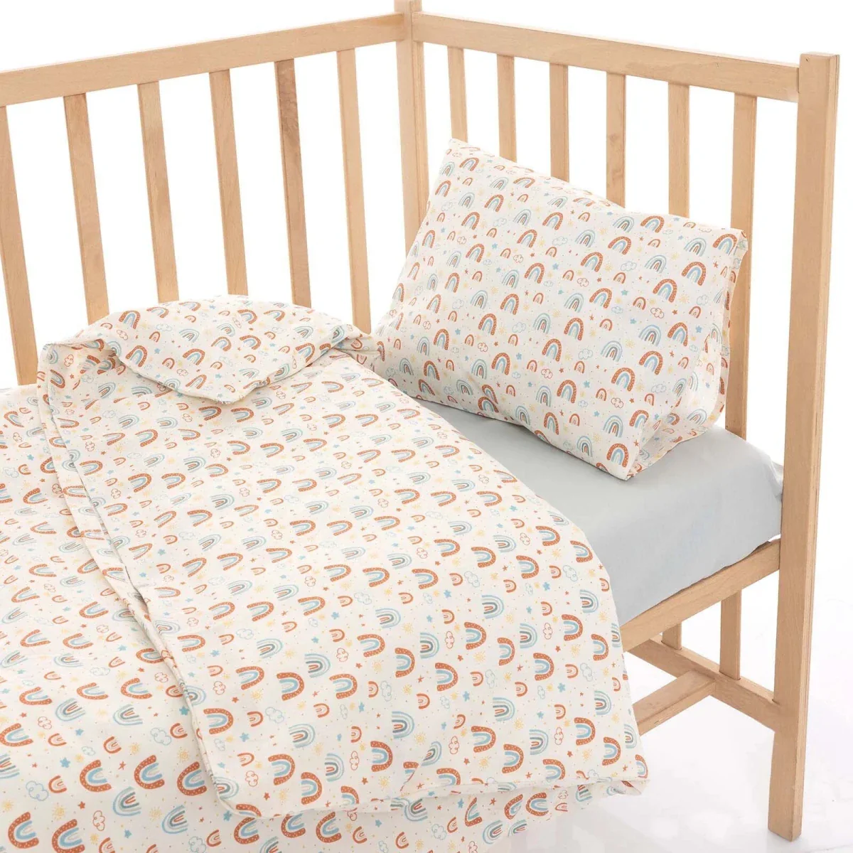 Little Dreams Girls 100% Cotton Baby Duvet Cover Set 100x150 cm - Printed - Image 7