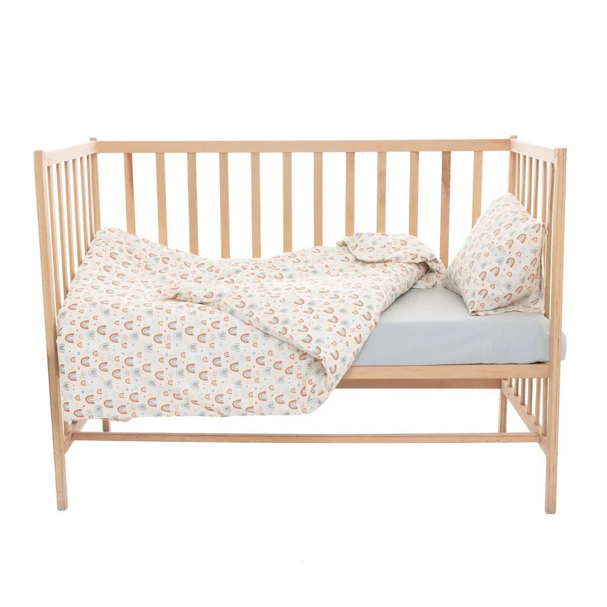 Little Dreams Girls 100% Cotton Baby Duvet Cover Set 100x150 cm - Printed - Image 8