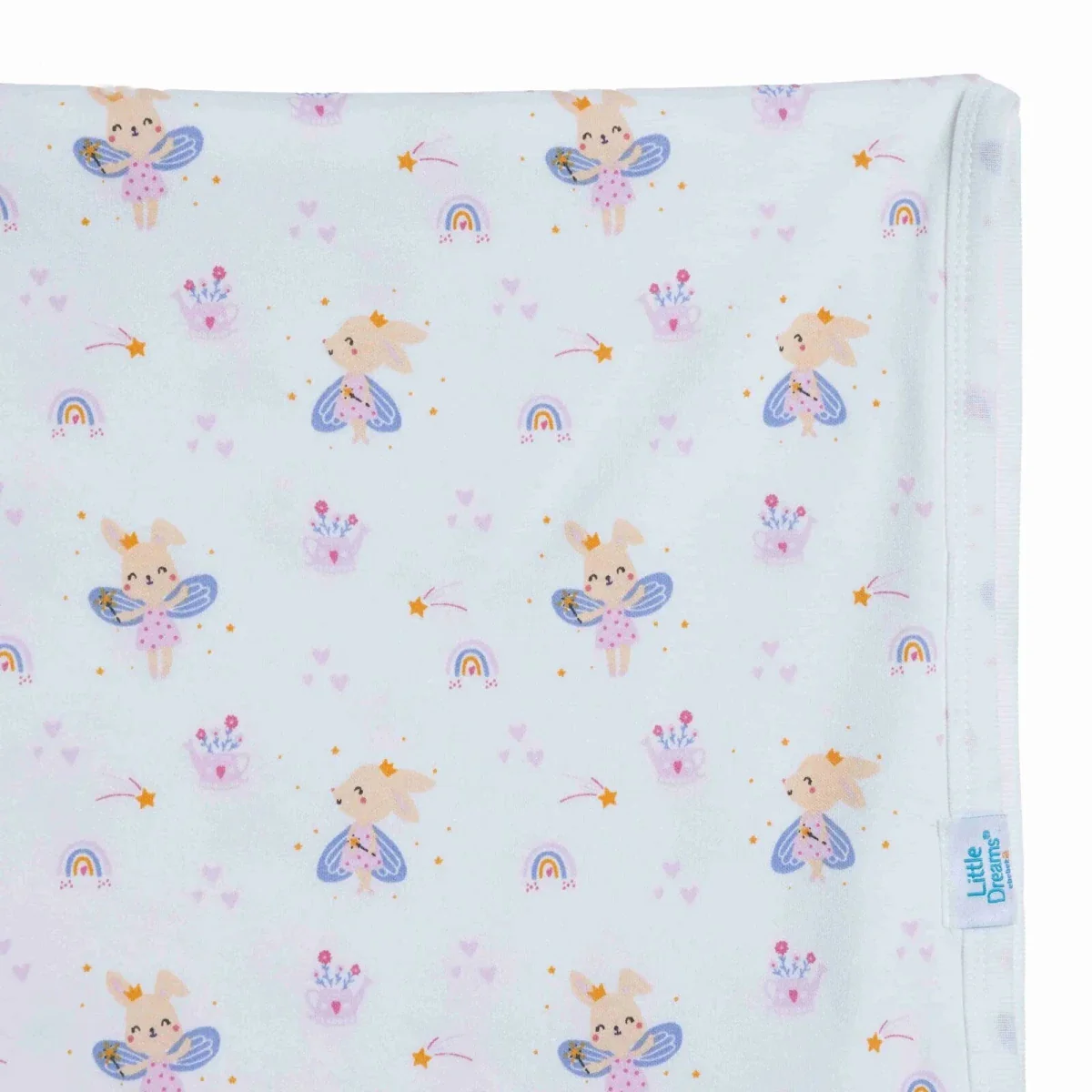 Little Dreams Girls Cotton Jersey Blankets - Ecru - Image 3