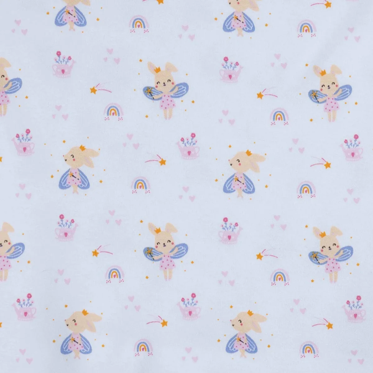 Little Dreams Girls Cotton Jersey Blankets - Ecru - Image 4
