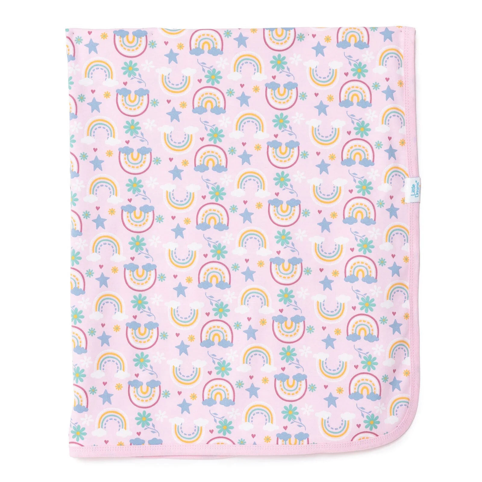 Little Dreams Muslin Blanket - Pink - Image 2