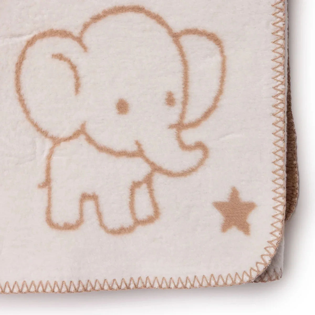 Little Dreams Unisex Blanket Animal Print - Light Brown - Image 6