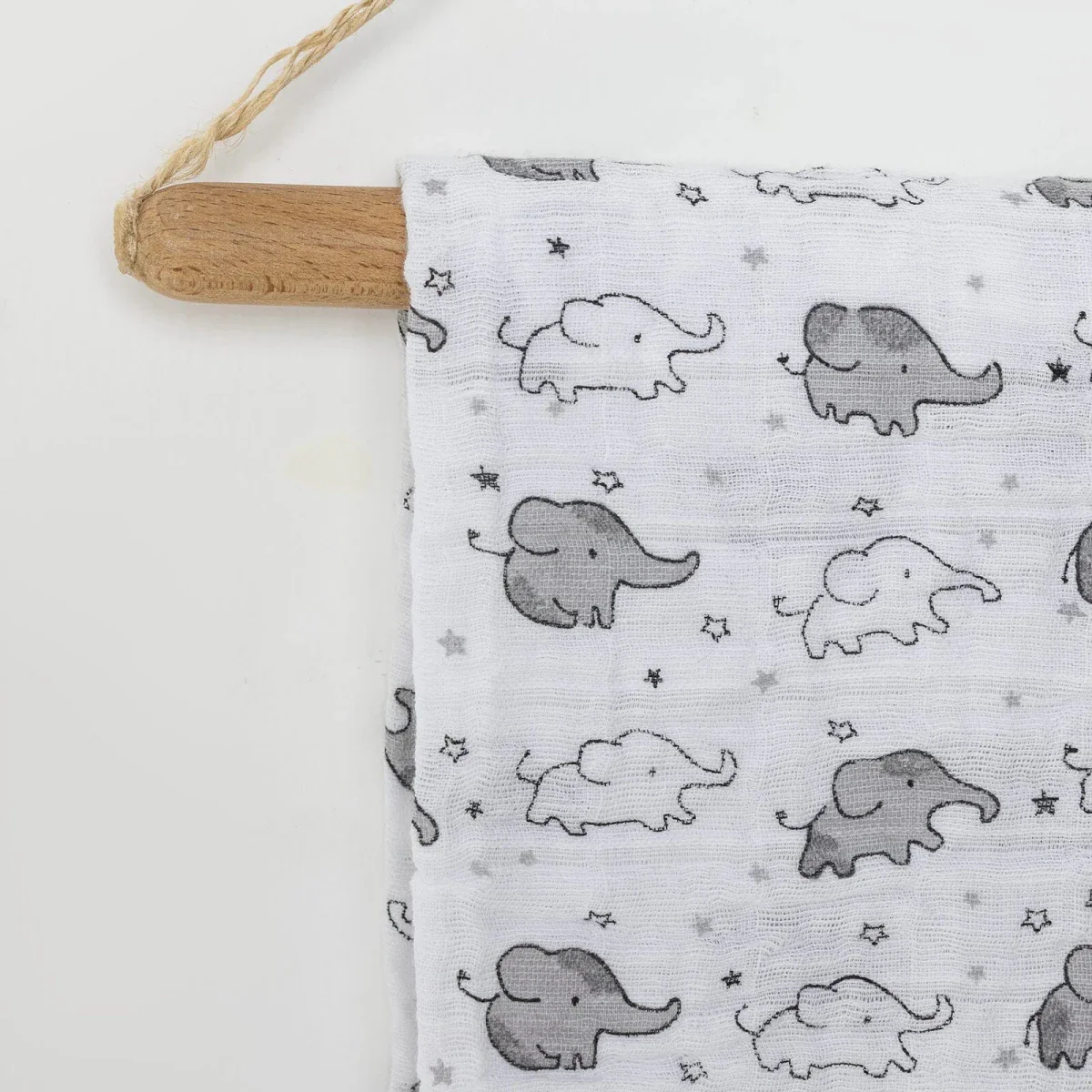 Little Dreams Unisex Muslin Blanket - Ecru - Image 2