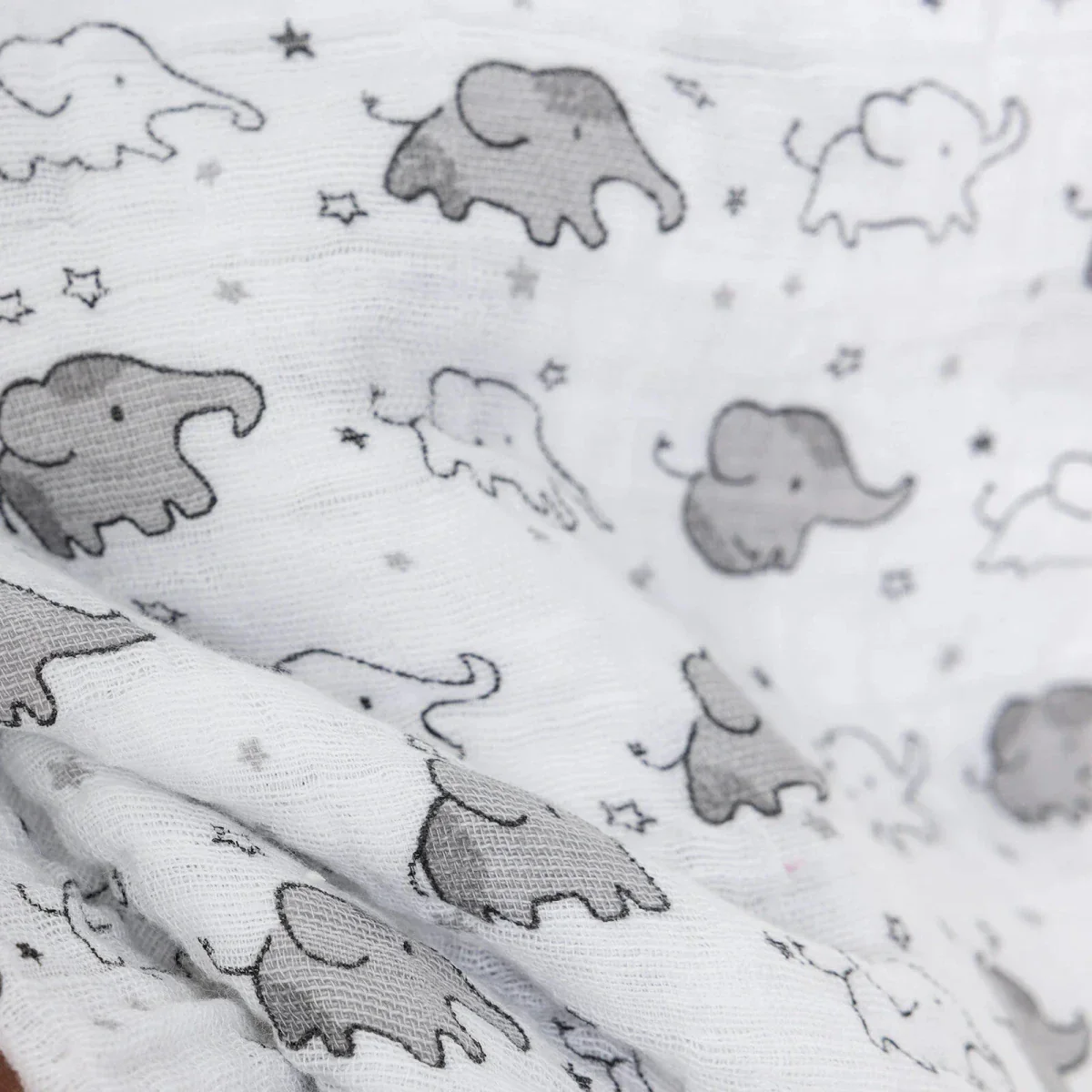 Little Dreams Unisex Muslin Blanket - Ecru - Image 5