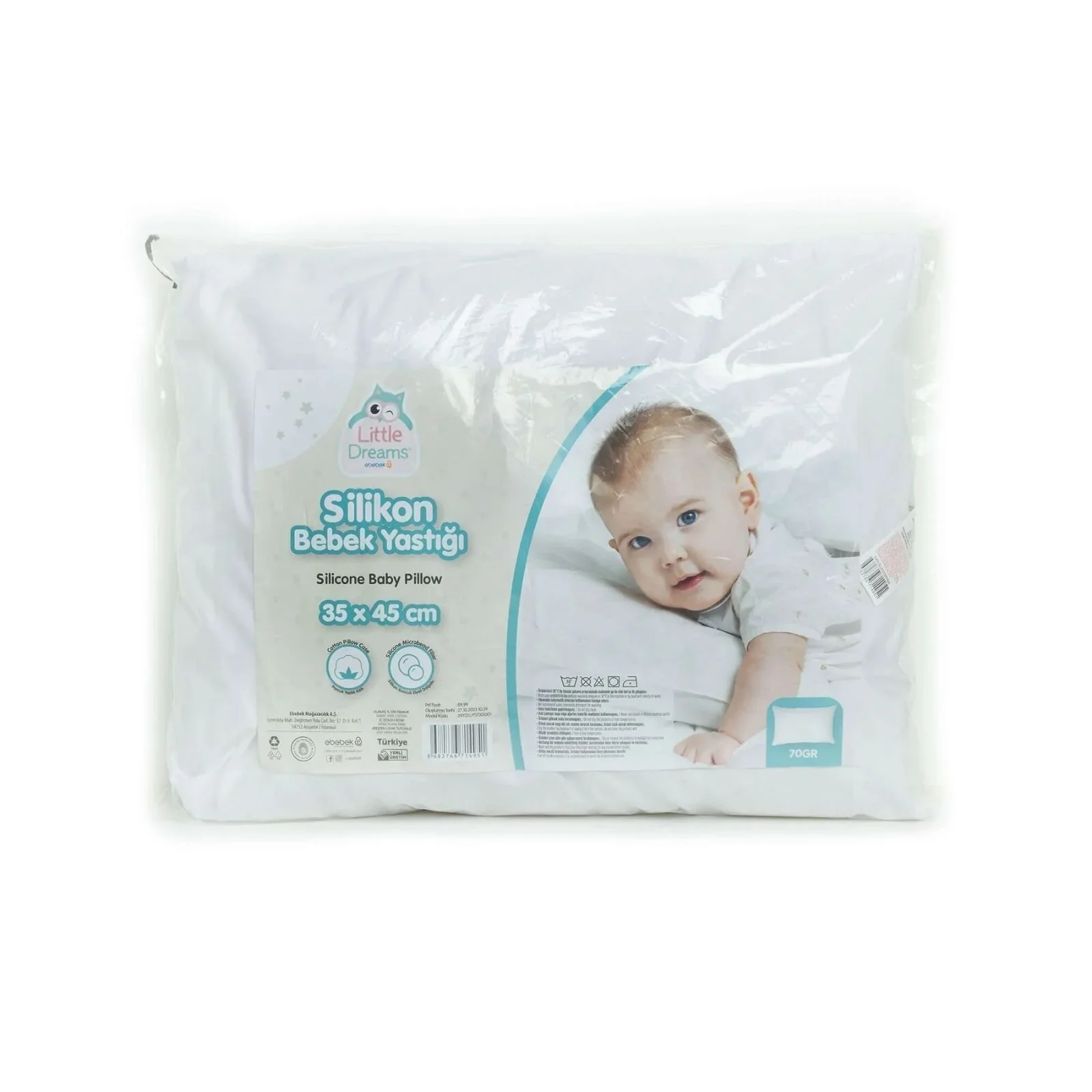 Little Dreams Unisex Pillow - White - Image 5