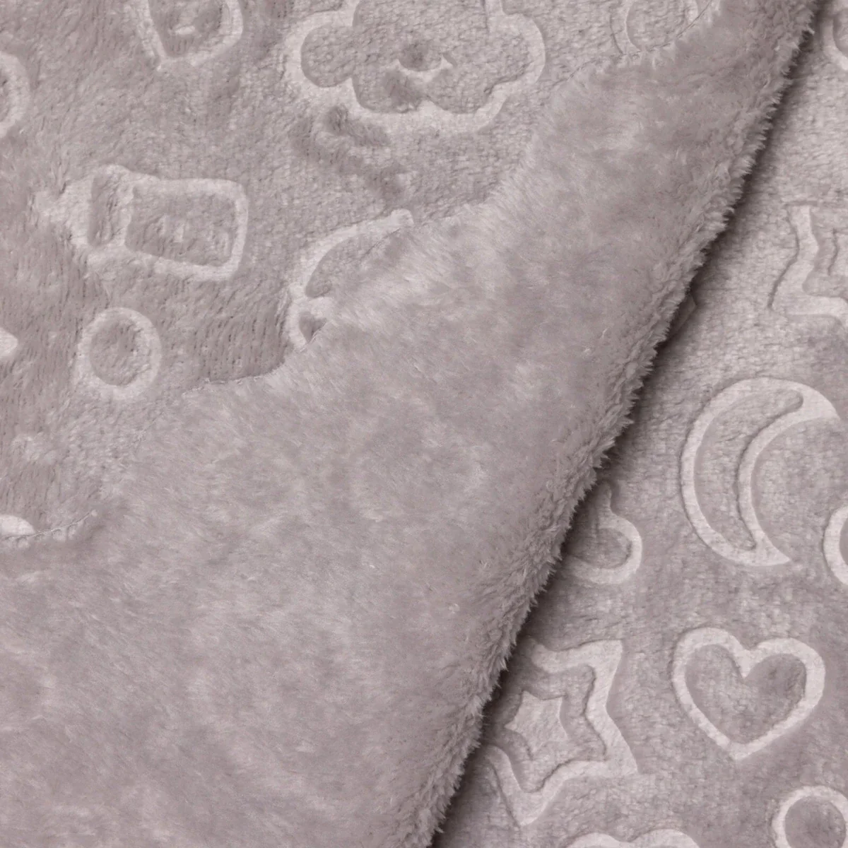 Little Dreams Unisex Plush Blankets - Grey - Image 6