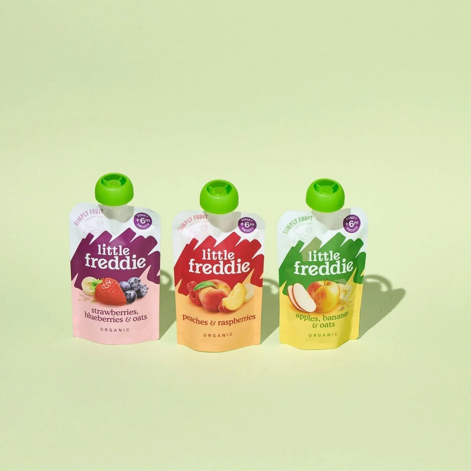 Little Freddie Organic Apples Bananas & Oats Baby Food Pouch 6+ months 100g - Image 4