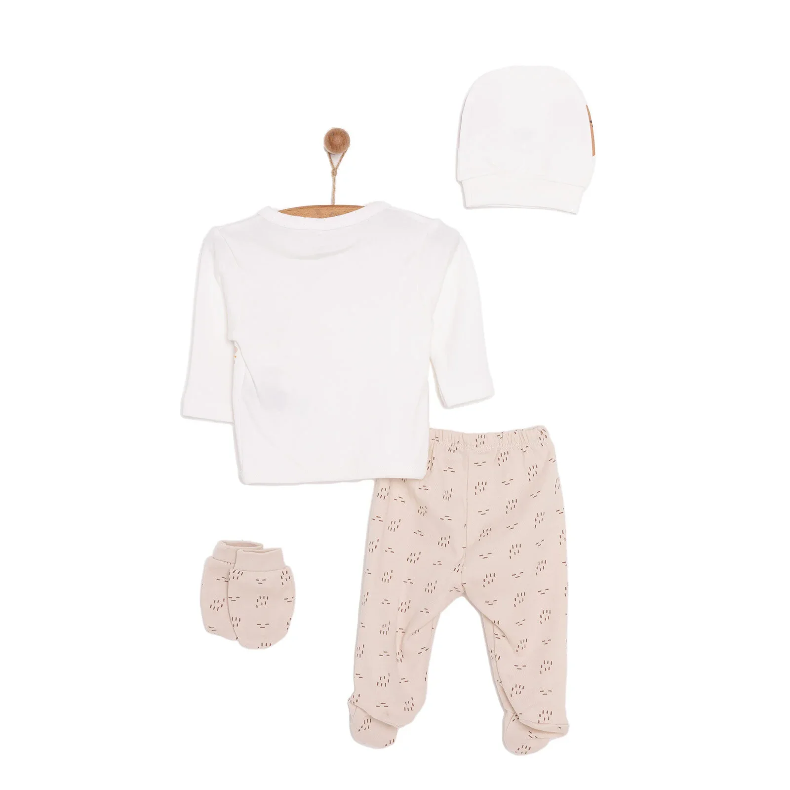 Little Life Baby Boy Newborn 5 Pcs Starter Set - Light Brown - Image 2