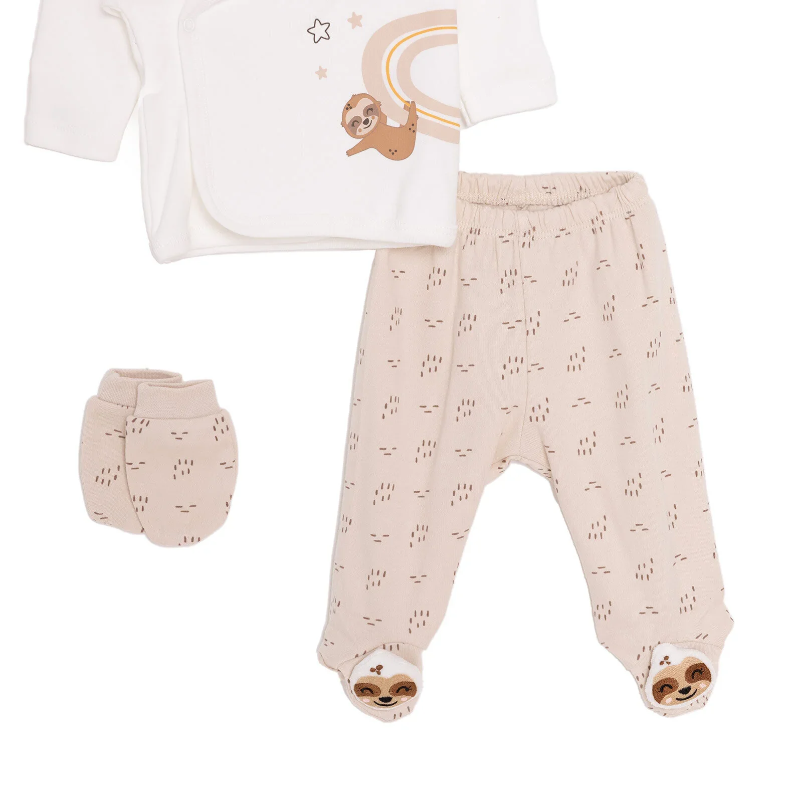 Little Life Baby Boy Newborn 5 Pcs Starter Set - Light Brown - Image 6