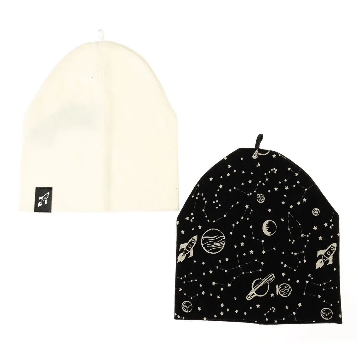 Little Plane Boys 2-Pack Hat Space - Black - Image 3