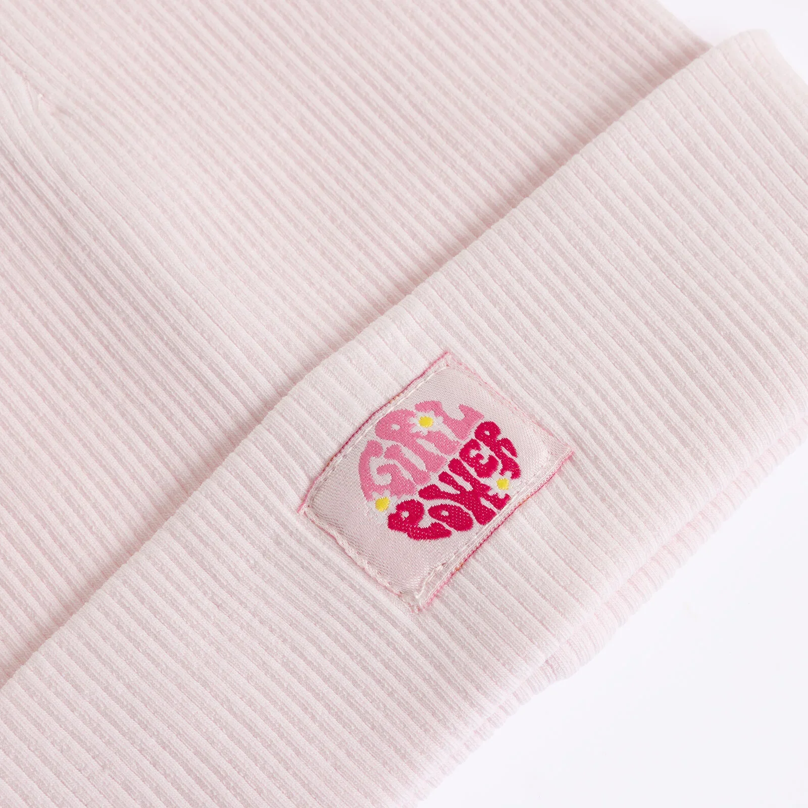 Little Plane Girl Beanie - Light Pink - Image 3
