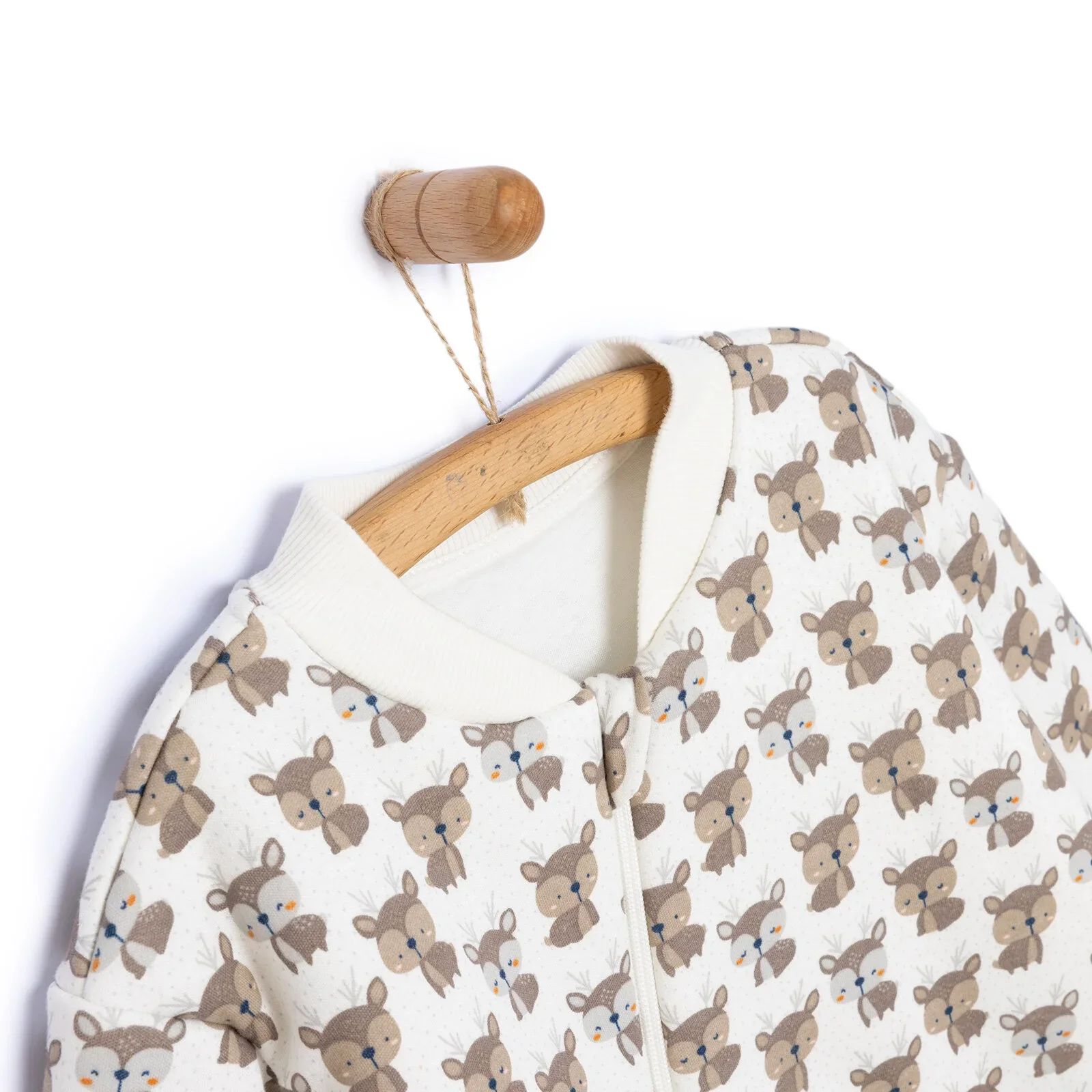 Little Plane Sleepsuit Baby Boy - Ecru - Image 5