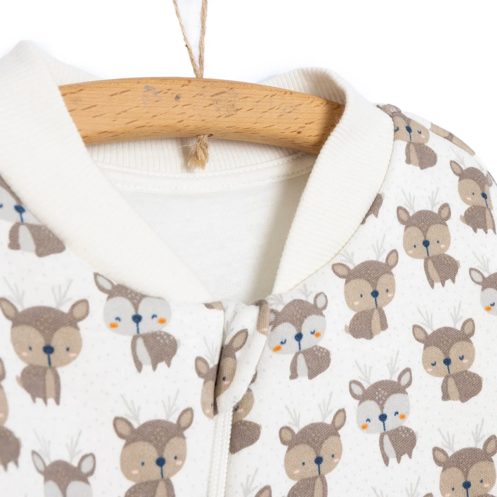 Little Plane Sleepsuit Baby Boy - Ecru - Image 6