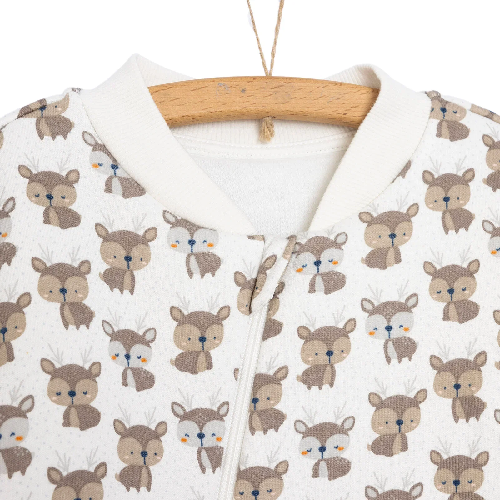 Little Plane Sleepsuit Baby Boy - Ecru - Image 7