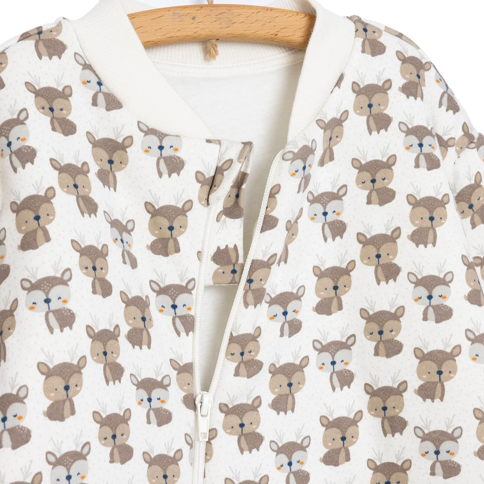 Little Plane Sleepsuit Baby Boy - Ecru - Image 8