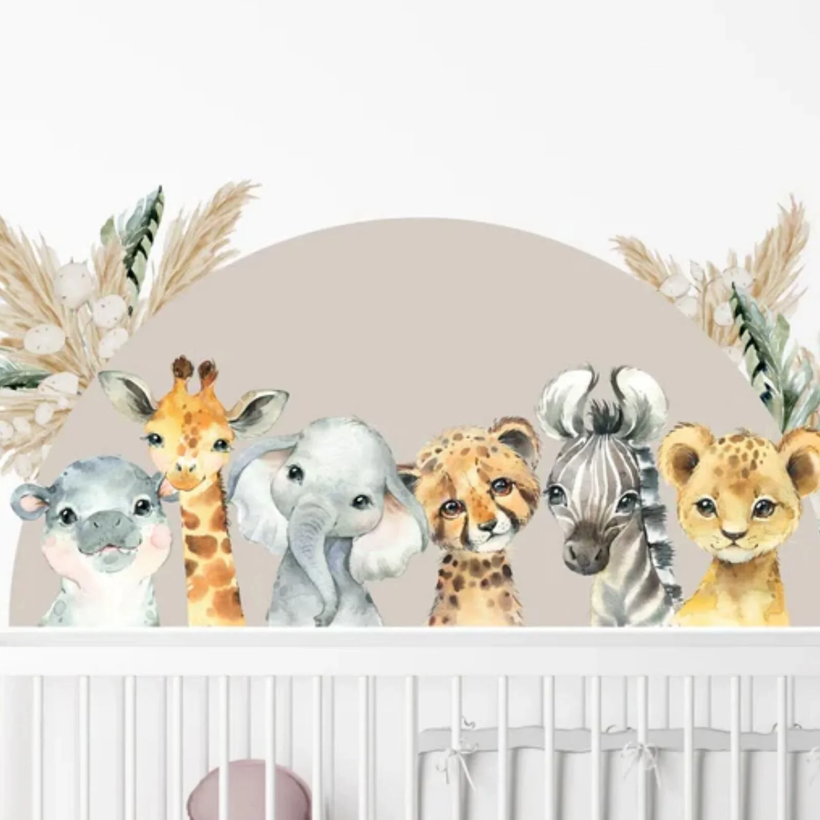 Live Vida Baby Safari Semi Circle Wall Sticker - Image 3