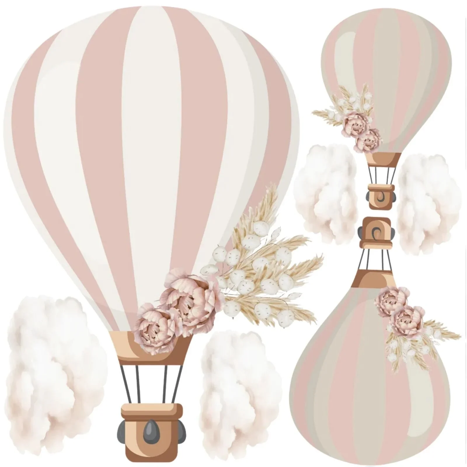 Live Vida Floral Hot Air Balloon Wall Stickers - Image 2