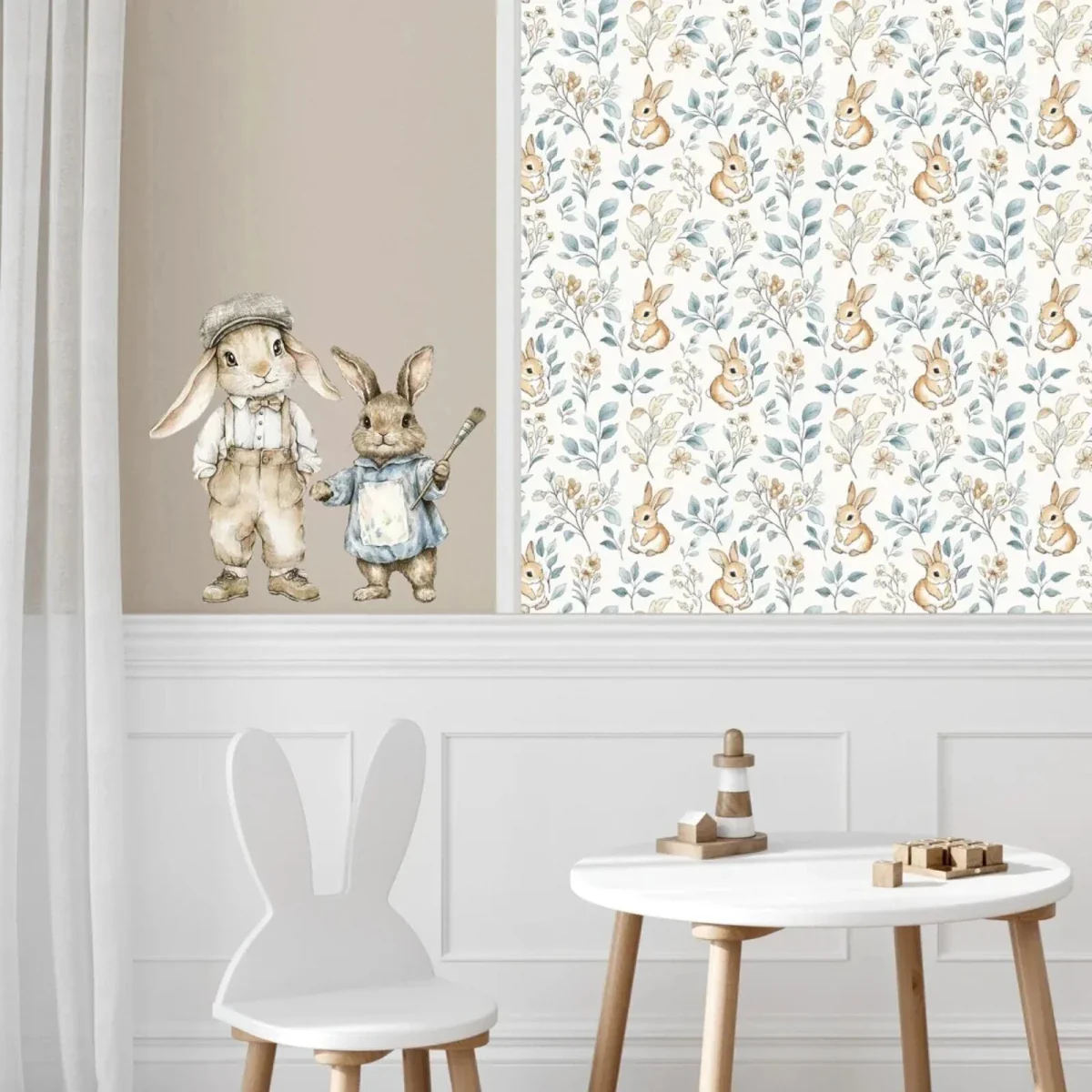 Live Vida Rabbit Wall Sticker Set - Blue - Image 3