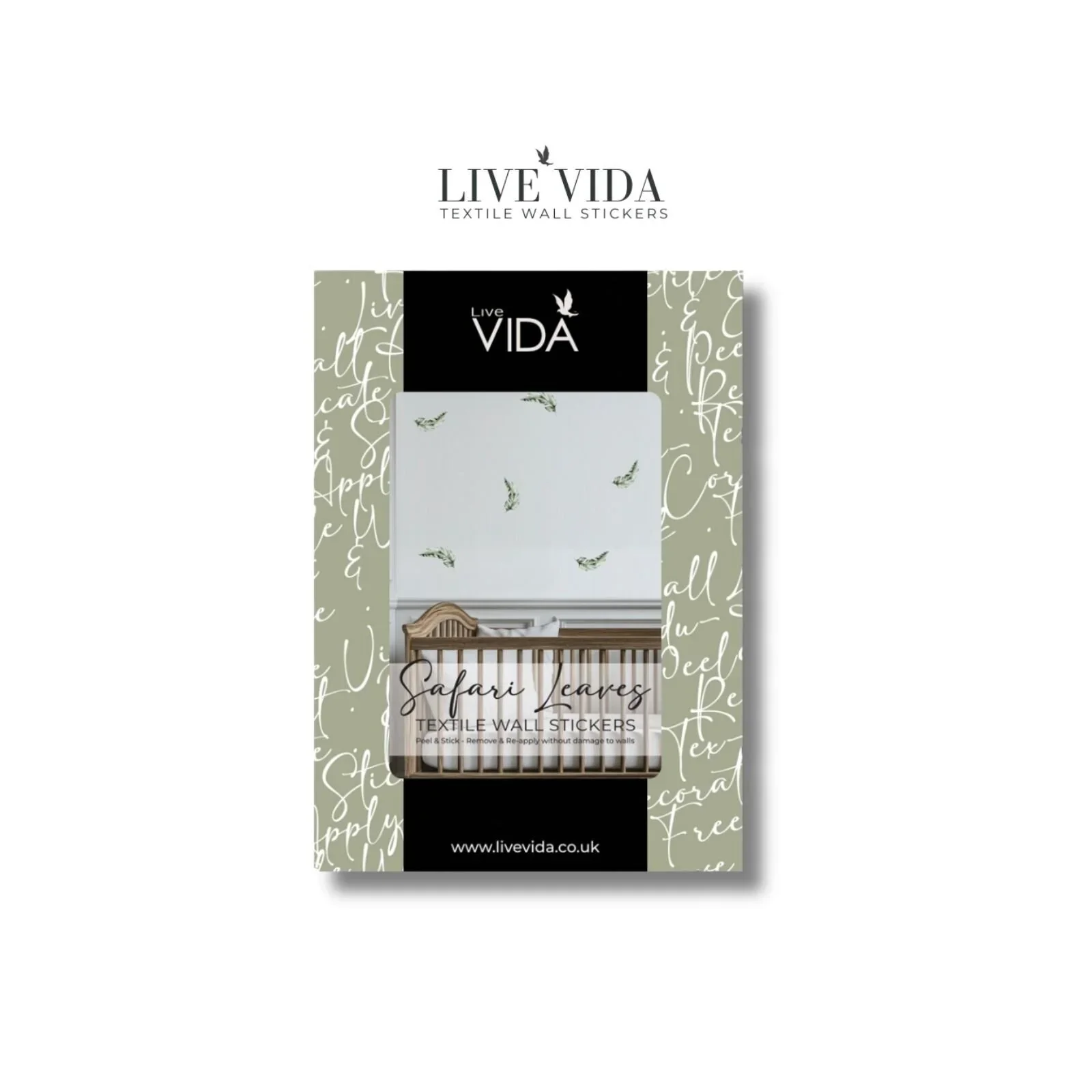 Live Vida Safari Leaves Wall Sticker A4 - Image 4