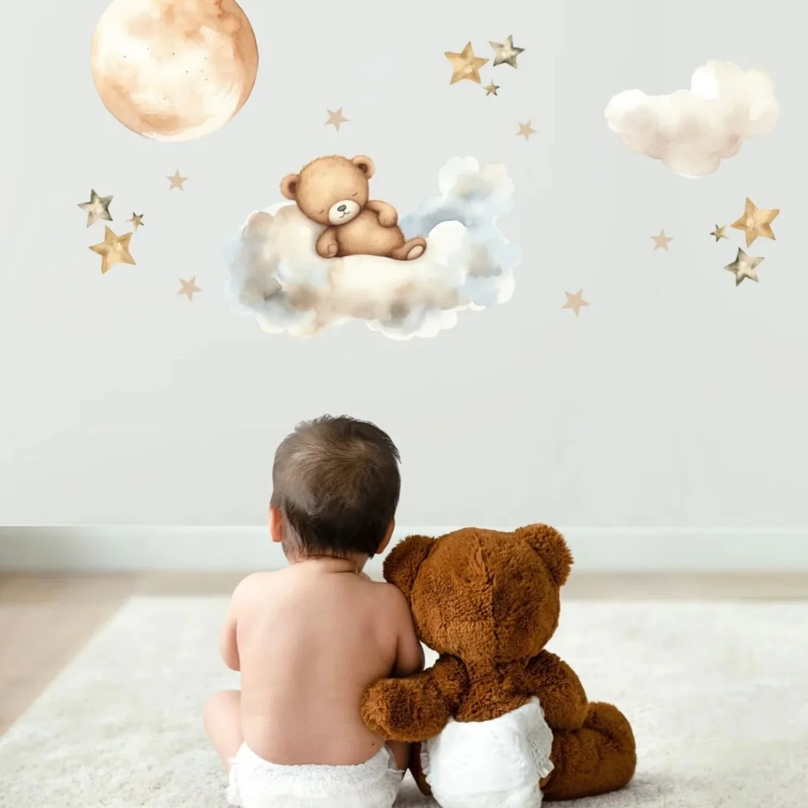 Live Vida Sleeping Bear Large Wall Art Sticker - Image 2